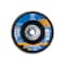 Pferd 5" x 5/8-11 Thd. POLIFAN Flap Disc - Z PSF EXTRA STEELOX, Zirconia, 120 Grit, Flat 60497 - alternate 2
